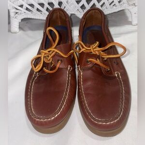 Sperry Brown Leather Boat Shoes